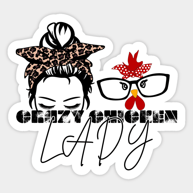 Crazy chicken lady Sticker by Life thats good studio